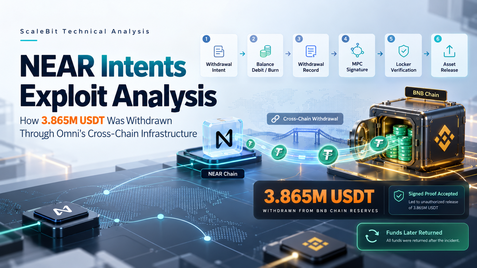 NEAR Intents Exploit Analysis: How 3.865M USDT Was Withdrawn Through Omni's Cross-Chain Infrastructure cover image